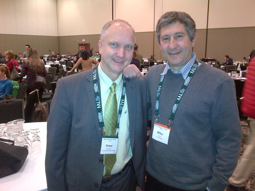 Peter Wynnyczuk and Michael Rosen, President of Tree Canada at the ISAO Conference